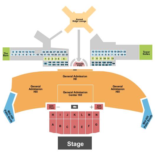 Thunder Ridge Nature Arena Thunder Ridge Seating Chart